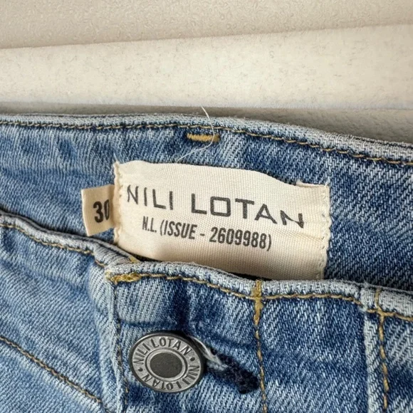 Nili Lotan Soft Cargo Wide Leg Jean - Size 30 - Picture 5 of 10